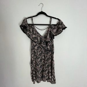 AE Floral Wrap Mini Dress with POCKETS